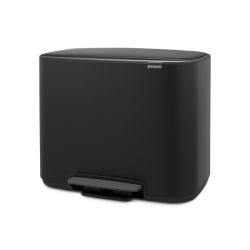 Brabantia Bo pedaalemmer 11+23 ltr - mat zwart