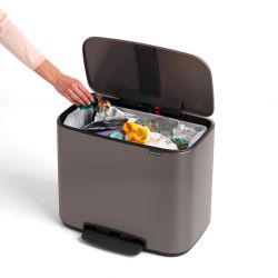 Brabantia Bo pedaalemmer 36 ltr - platinum