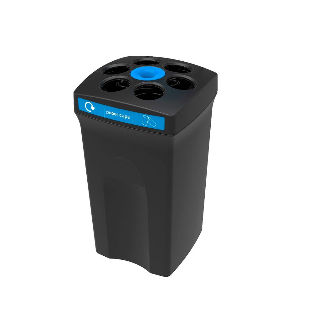 Bekerbak EnvirocupXL paper cups zwart - blauw