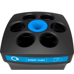 Bekerbak EnvirocupXL paper cups zwart - blauw
