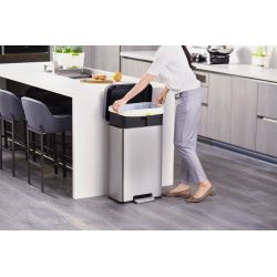 EKO Cozy pedaalemmer 45 ltr - mat RVS