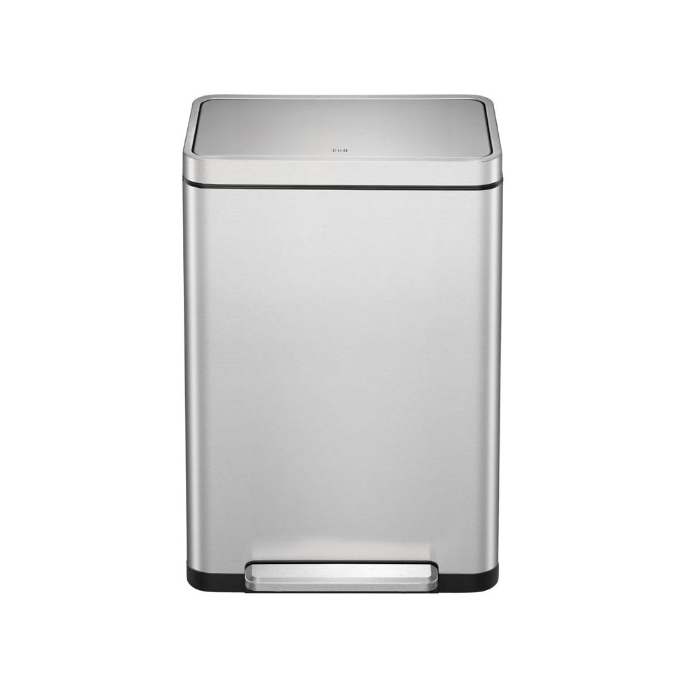 EKO X-Cube recycling pedaalemmer 20+20 ltr - mat RVS
