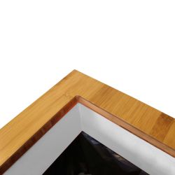 Lune afvalinzamelingsunit Paxa Large 65 ltr - wit/bamboe/grijs