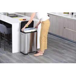 EKO X-Cube pedaalemmer 45 ltr -  mat RVS