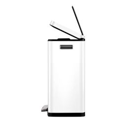 EKO X-Cube pedaalemmer 45 ltr - wit/mat RVS