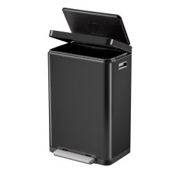 EKO X-Cube pedaalemmer 45 ltr - zwart/mat RVS