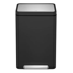 EKO X-Cube pedaalemmer 45 ltr - zwart/mat RVS