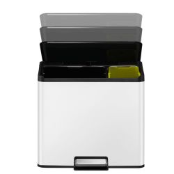 EKO Essential Recycler pedaalemmer 20+9 ltr - wit