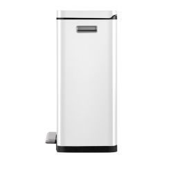 EKO X-Cube pedaalemmer 30 ltr - wit/mat RVS