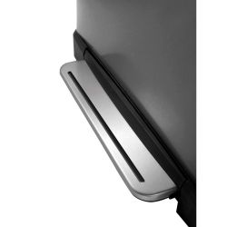 EKO E-Cube recycling pedaalemmer 28+18 ltr  - black steel