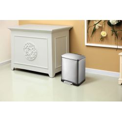 EKO E-Cube pedaalemmer 12 ltr - mat RVS