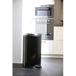 EKO Shell Bin pedaalemmer 30 ltr - zwart