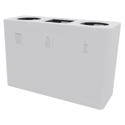 Functionals Ditch 3 XL afvalscheidingssysteem - wit