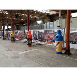 PETman inzamelbak voor flesjes - blauw