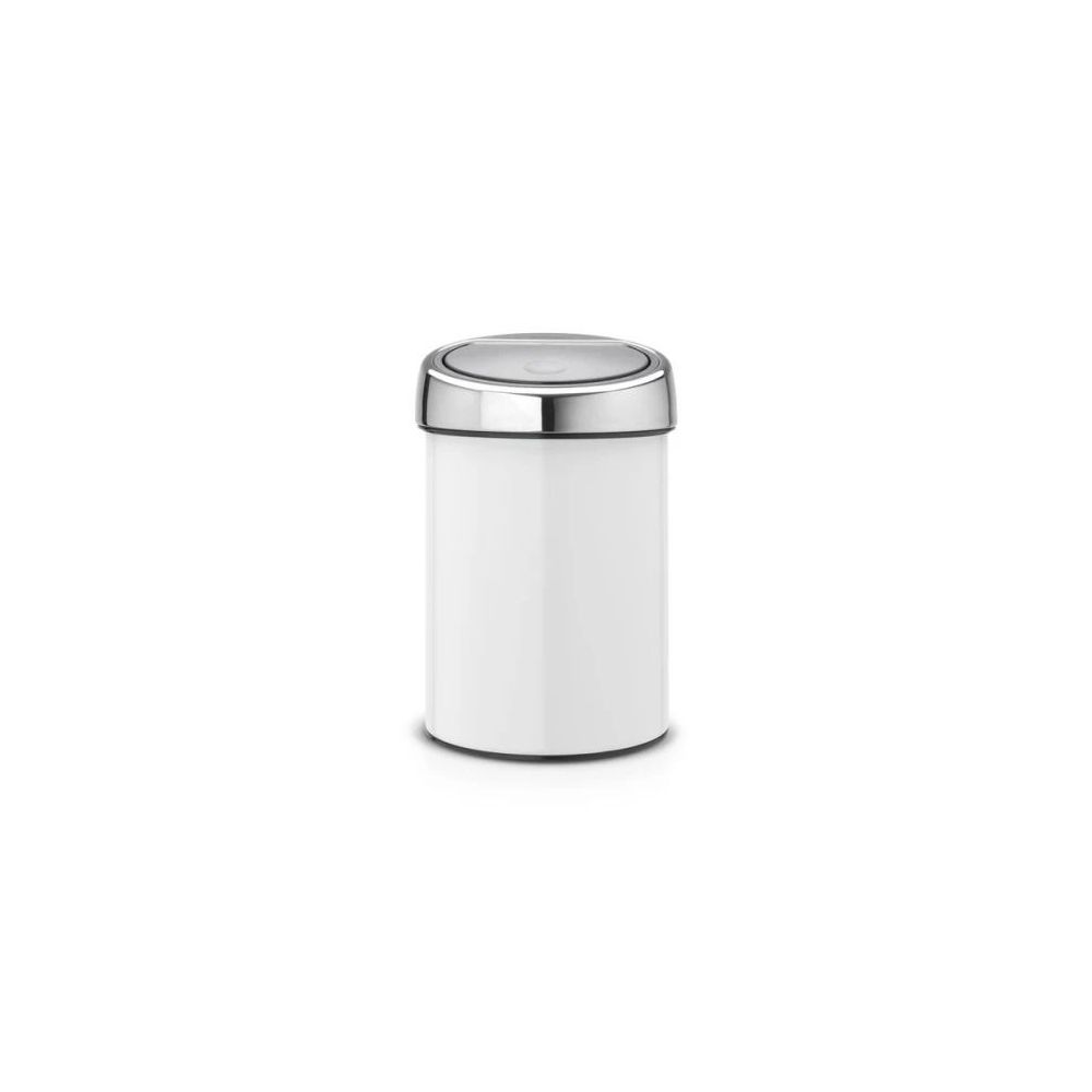 Brabantia Wandafvalemmer Touch Bin 3l. - Wit