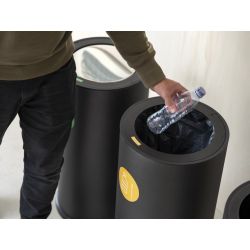 Functionals Revolved L1 afvalbakysteem - zwart