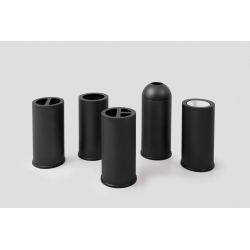 Functionals Revolved L1 vlamdovend afvalbakysteem  - zwart