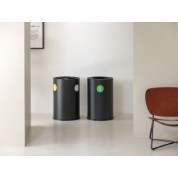 Functionals Revolved L1 tuimeldeksel afvalbakysteem - zwart