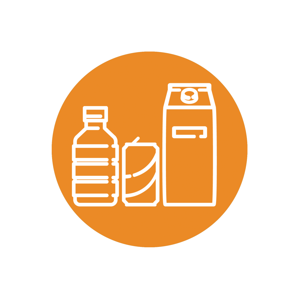 Functionals Revolved XL afvalstroomsticker PMD