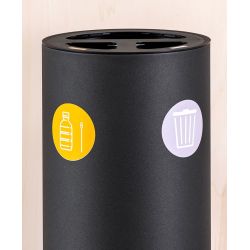 Functionals Revolved L afvalstroomsticker Statiegeld Blik en Fles