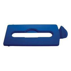 Rubbermaid deksel papier voor Slim Jim recyclingstation - blauw