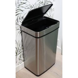 4goodz Prullenbak met sensor 60 liter - RVS