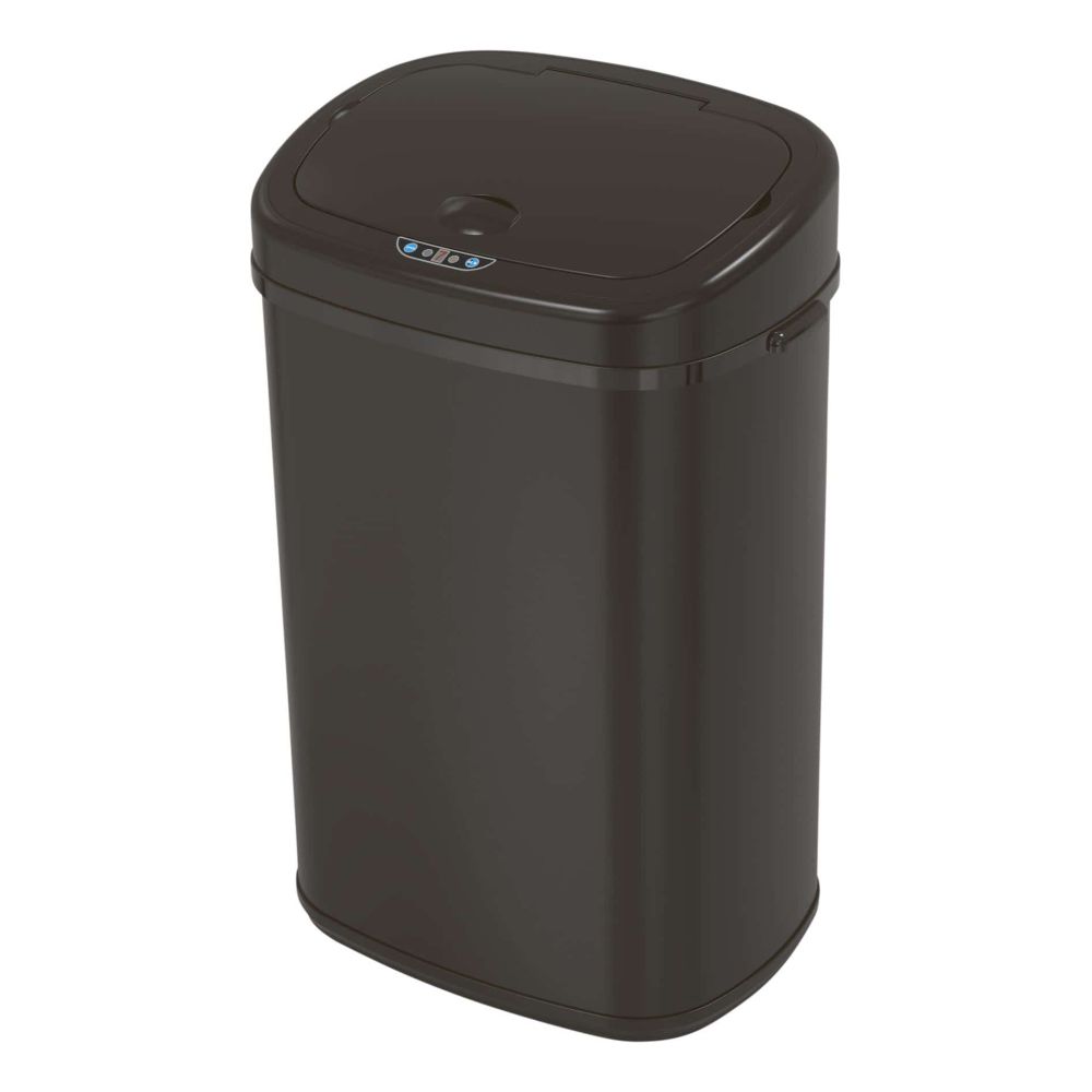 4goodz Clever Square prullenbak met sensor 58 liter - zwart