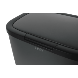 4goodz Luzzo New York touch prullenbak afvalscheiding 2 vakken - afvalscheidingsprullenbak 18 ltr - grijs