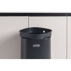 4goodz Luzzo Square Touch prullenbak 40 liter - zwart