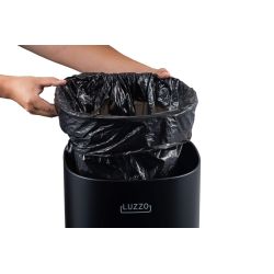 4goodz Luzzo Square Touch prullenbak 40 liter - zwart