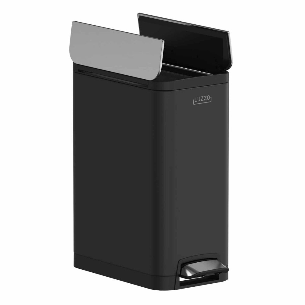 4goodz Luzzo California pedaalemmer prullenbak 30 liter - mat zwart