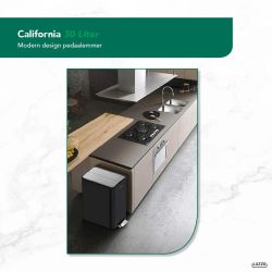 4goodz Luzzo California pedaalemmer prullenbak 30 liter - mat zwart