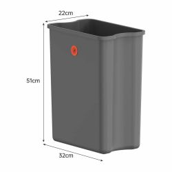 4goodz Luzzo California pedaalemmer prullenbak 30 liter - mat zwart