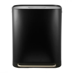 Practo Home duurzame recycling pedaalemmer 2x30l - mat zwart