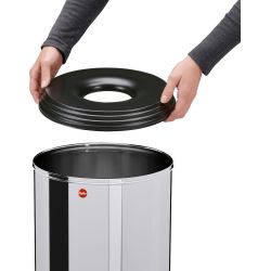 Hailo Afvalemmer Profline Safe XL 45 ltr - RVS