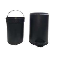 Practo Home pedaalemmer 12l - mat zwart