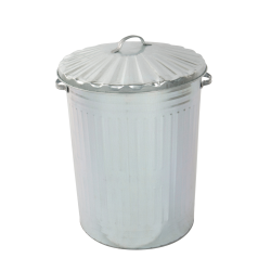 Practo Home vuilnisbak galva 80l - grijs/zilver