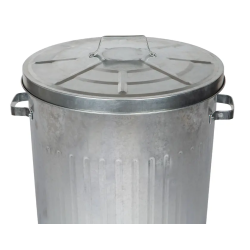 Practo Home vuilnisbak galva 80l - grijs/zilver