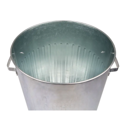 Practo Home vuilnisbak galva 80l - grijs/zilver