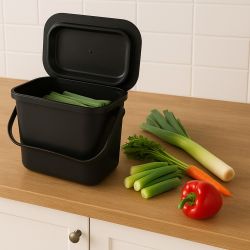 Practo Home compostemmertje 5 ltr - antraciet