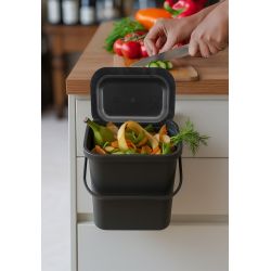 Practo Home compostemmertje 5 ltr - antraciet