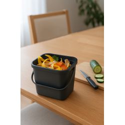 Practo Home compostemmertje 5 ltr - antraciet