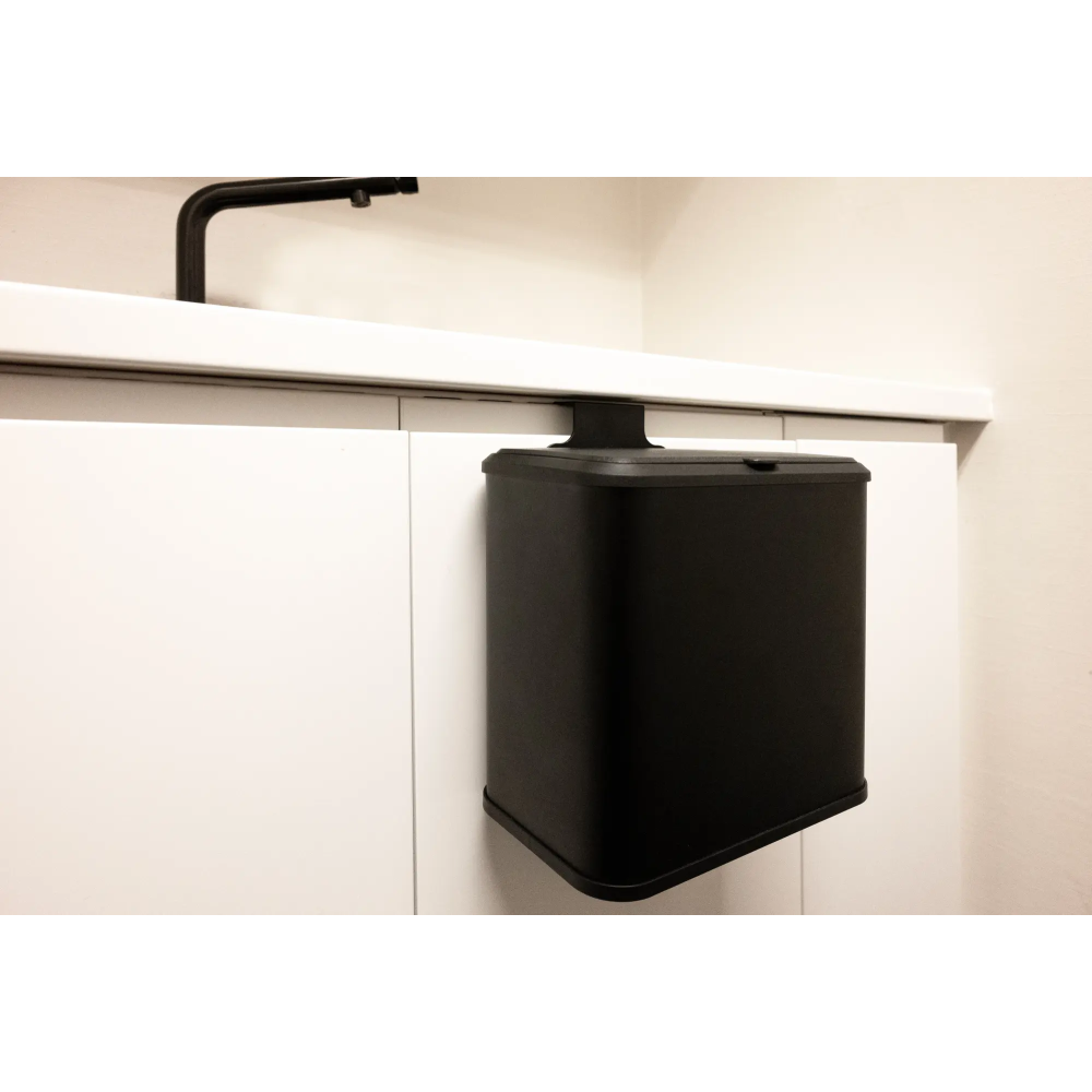 Practo Home compostemmertje met binnenemmer 5 ltr - zwart