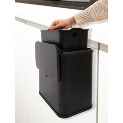 Practo Home compostemmertje met binnenemmer 5 ltr - zwart
