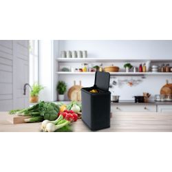 Practo Home compostemmertje met binnenemmer 5 ltr - zwart