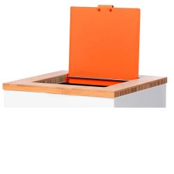 Klepdeksel voor Lune Paxa Large afvalzamelingsunit - oranje