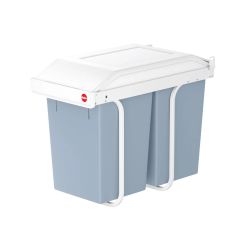 Hailo Multi-box duo L inbouw afvalscheidingssysteem 2x14 ltr - wit