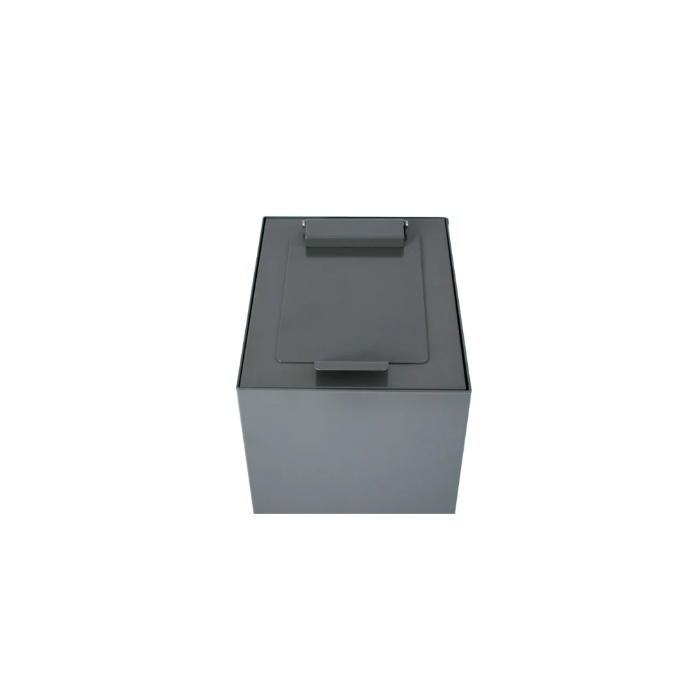 Top met klepdeksel tbv modulaire afvalscheidingsunit 60 ltr - donkergrijs