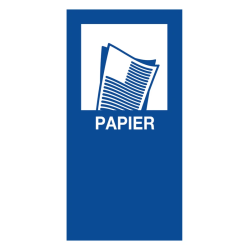 Magneetsticker Papier - blauw