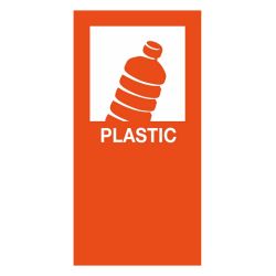 Magneetsticker Plastic - oranje